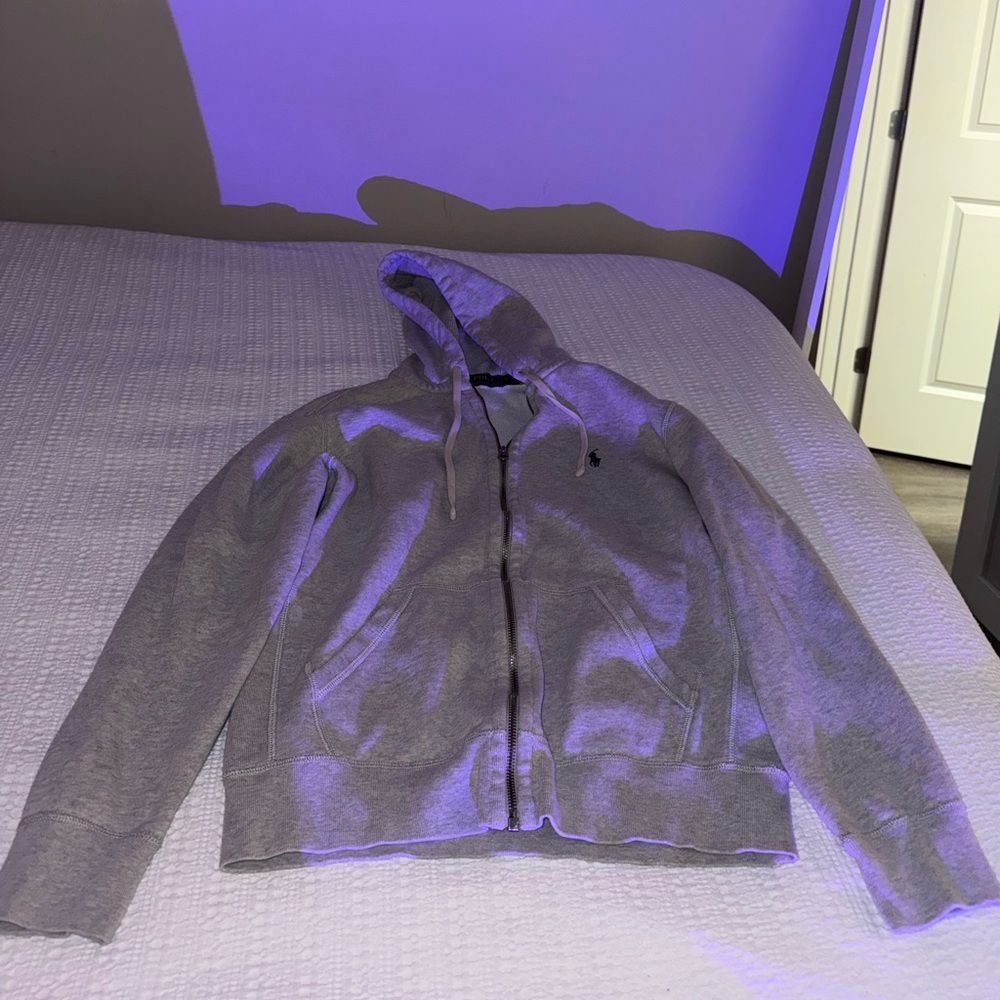 Polo Ralph Lauren Gray Full-Zip Hoodie | Women’s Medium